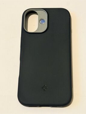 Spigen Black Silicone iPhone 17 Case
